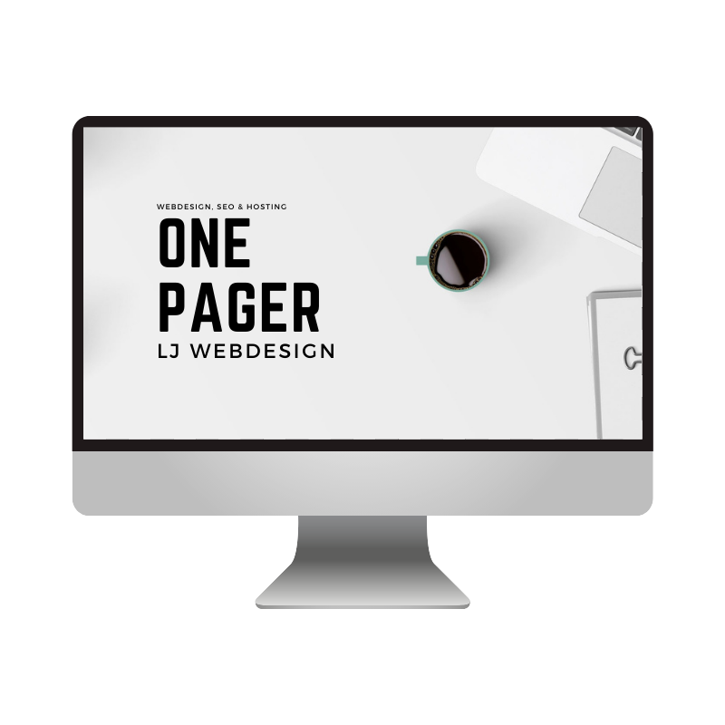 OnePager Website mit einer Seite.