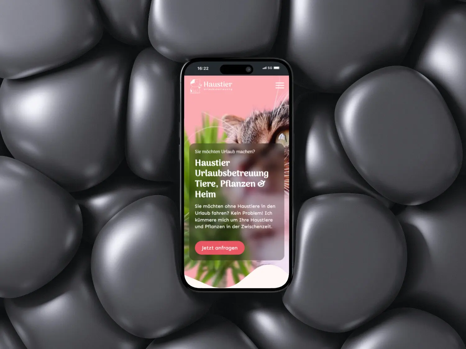 iPhone Mockup Haustierbetreuung